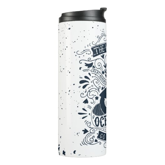 De wereld is groot - ga verkennen thermosbeker (Gedraaid links)