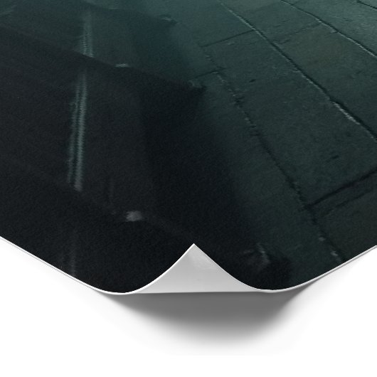 De wereld is hier stil - Gothic Quote Print (Hoek)