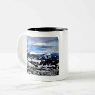 de wereld is hier stil tweekleurige koffiemok