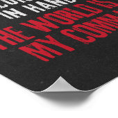 De wereld is in My Command Gaming Theme Poster (Hoek)