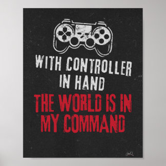 De wereld is in My Command Gaming Theme Poster