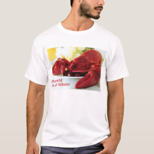 De wereld is je kreeft t-shirt