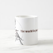 De wereld is je oester koffiemok (Center)