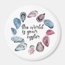 De wereld is je oester magneet