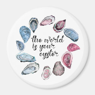 De wereld is je oester magneet