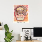 De wereld is je oester. poster (Thuiskantoor)