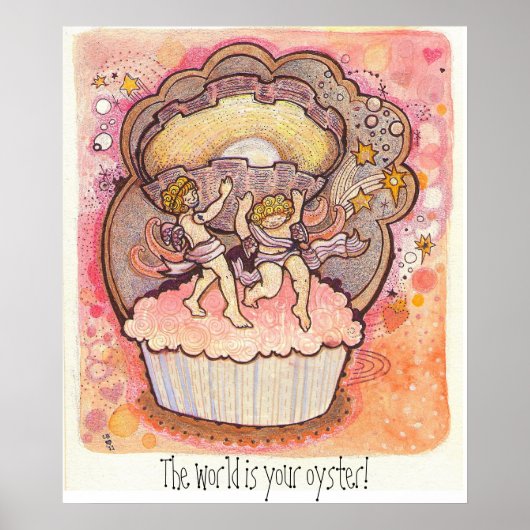 De wereld is je oester. poster (Voorkant)