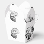 De wereld is jouw oester bedankdoosjes (Geopend)