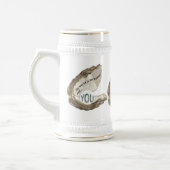 De wereld is jouw oester en jij bent de parel bierpul (Links)