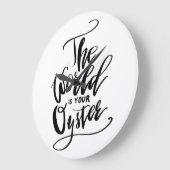 De wereld is jouw oester grote klok (Hoek)