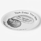 De wereld is jouw oester papieren bordje (Gekanteld)