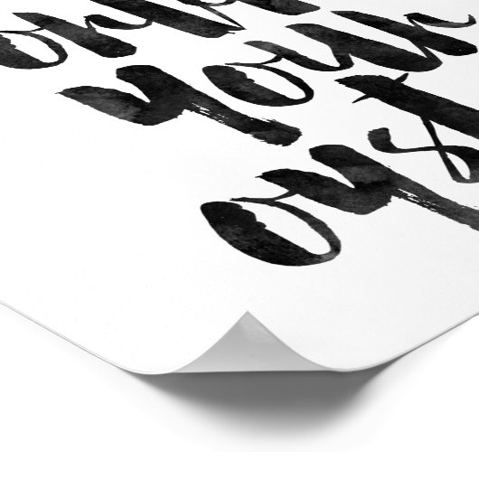 De wereld is jouw oester poster (Hoek)