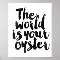 De wereld is jouw oester