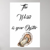 De wereld is jouw oester poster (Voorkant)