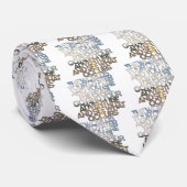 De wereld is jouw oester stropdas (Opgerold)