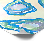 De wereld is jouw oester Waterverf Print (Hoek)