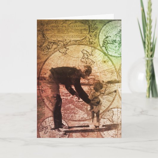 De wereld is jouw oester Wenskaart Kaart (Voorkant)