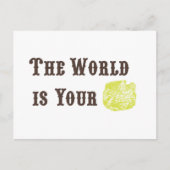 De wereld is jouw Oyster Briefkaart (Voorkant)
