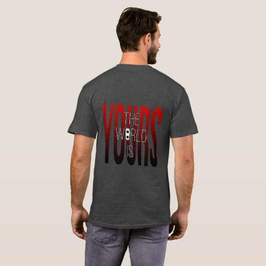 De wereld is jouw T-shirt | Inspirerende streetwea (Achterkant volledig)