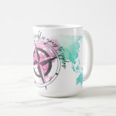 De wereld is jouw wandtapijt koffiemok (Voorkant rechts)