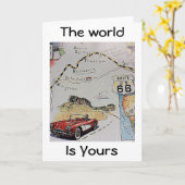 DE "WERELD IS JULLIE" CONGRATULATIES KAART (Gele Bloem)