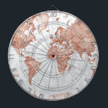 De wereld is Kunst - Rood Dartbord<br><div class="desc">Deze rode wereldkaart kenmerkt belangrijke steden en steden en bevat heuvel en zee ook het in de schaduw stellen,  makend de wereld van de kaart naar u springen. De rode kleuring op deze kaart kan met om het even welke stijl passen.</div>
