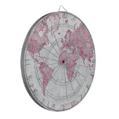 De wereld is Kunst - Roze Dartbord (Voorkant Links)