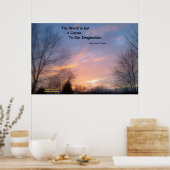 DE WERELD IS MAAR EEN POSTER VAN CANVAS THOREAU (Keuken)