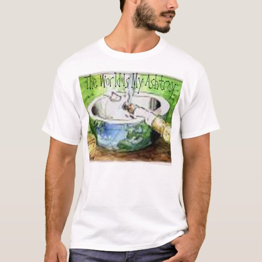 De wereld is mijn Ashtray T-shirt (Voorkant)