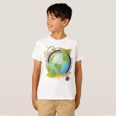De wereld is mijn klaslokaal - Kinder T-shirt (Voorkant volledig)