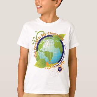 De wereld is mijn klaslokaal - Kinder T-shirt