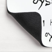 De wereld is mijn oester... Ik haat Oysters Muismat (Hoek)