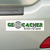 De wereld is mijn speelplaats. bumpersticker (Op auto)