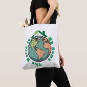 De wereld is mijn thuis - Earth Day Eco Love Tote Bag (Dichtbij)