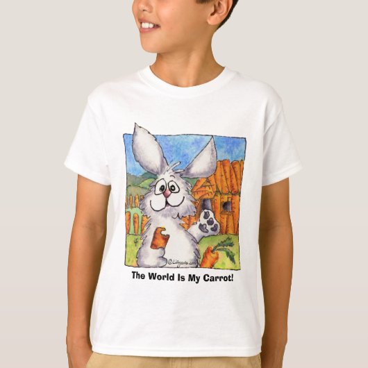 De wereld is mijn wortel. t-shirt (Voorkant)