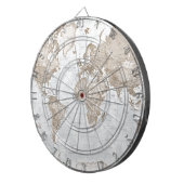 De wereld is Neutrale Kunst - Dartbord (Voorkant Rechts)