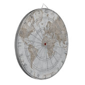 De wereld is Neutrale Kunst - Dartbord (Voorkant Links)