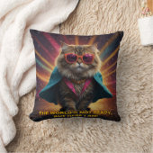 De wereld is niet klaar - zelfverzekerd Cat Humor Kussen (Deken)
