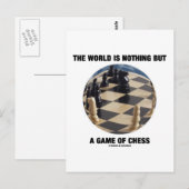 De wereld is niets anders dan een schaakspel briefkaart (Voorkant / Achterkant)