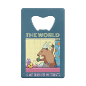 De wereld is nog niet klaar met het zingen van Gro Creditkaart Flessenopener (Achterkant)