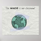 De wereld is ons klaslokaal poster (Voorkant)