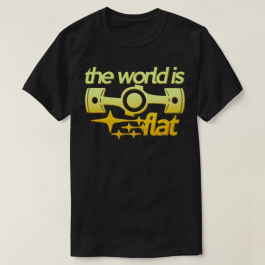De wereld is plat t-shirt (Design voorkant)