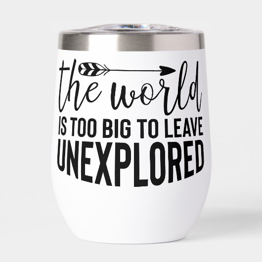 De wereld is te groot om onverkende reizen achter  (Voorkant)