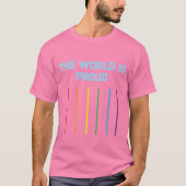 De wereld is trots – Premium LGBT T-shirt (Voorkant)