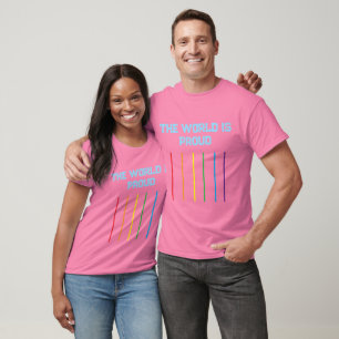 De wereld is trots – Premium LGBT T-shirt