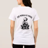 De Wereld Is Van Jou Achterprint Tri-Blend Shirt (Achterkant)