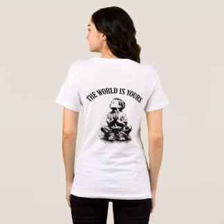 De Wereld Is Van Jou Achterprint Tri-Blend Shirt