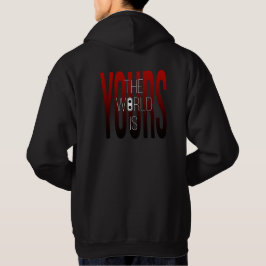 De wereld is van jou | gedurfde stedelijke energie hoodie