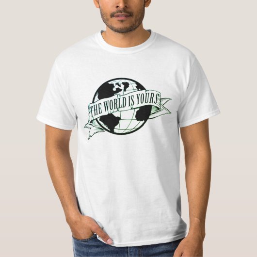 de wereld is van jou t-shirt (Voorkant)