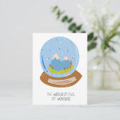 De wereld is vol met wonderen. briefkaart (Staand voorkant)